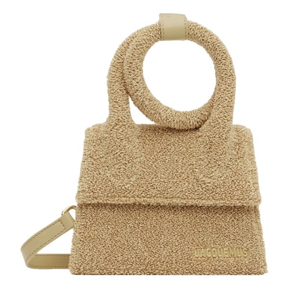 JACQUEMUS Le Chiquito Noeud Terry top handle crossbody bag - Picture 1 of 4